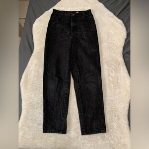 Express Black Denim‎ High Rise Jeans Size 11 Juniors 90s Made USA